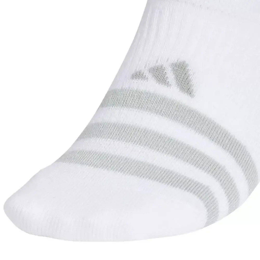 2 New Adidas Set of 2 Pink & gray No Show Sneaker Socks Women's One Size